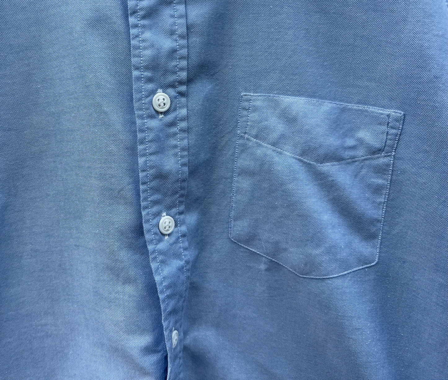 Rare US Air Force Men's Second Style Oxford Blue Dress Uniform Shirt Shade 126