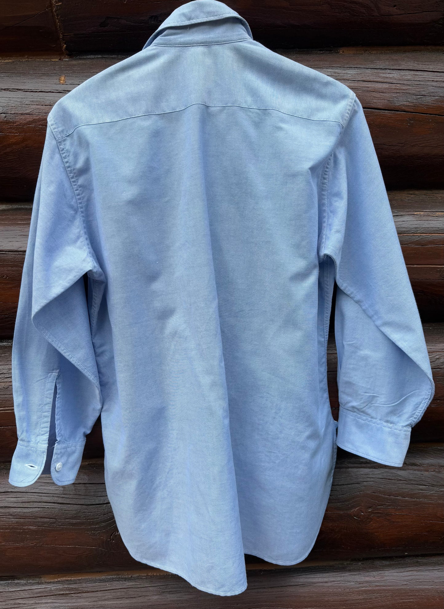 Rare US Air Force Men's Second Style Oxford Blue Dress Uniform Shirt Shade 126