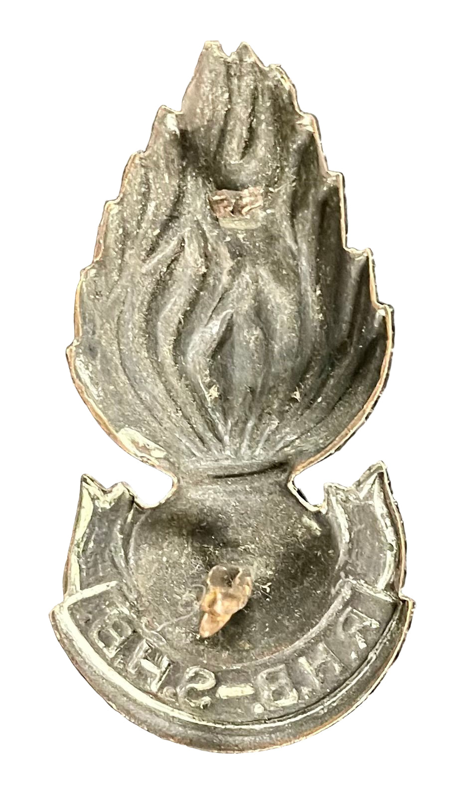 South Africa (UDF) Railways & Harbors Brigade Collar Badge 1940 - 1945 - Bateleur Militaria