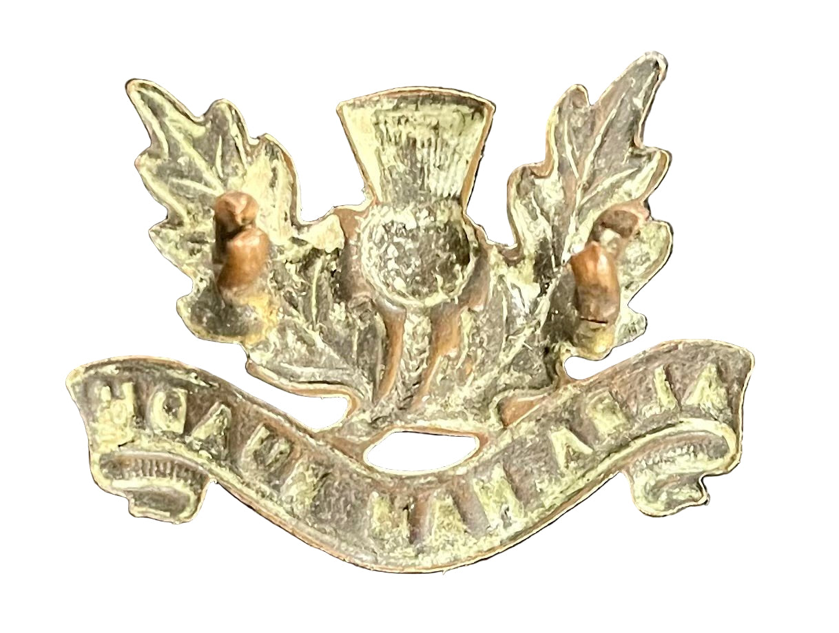 South Africa (UDF) WW2 Transvaal Scottish Collar Badge 1902 - 1960's - Bateleur Militaria