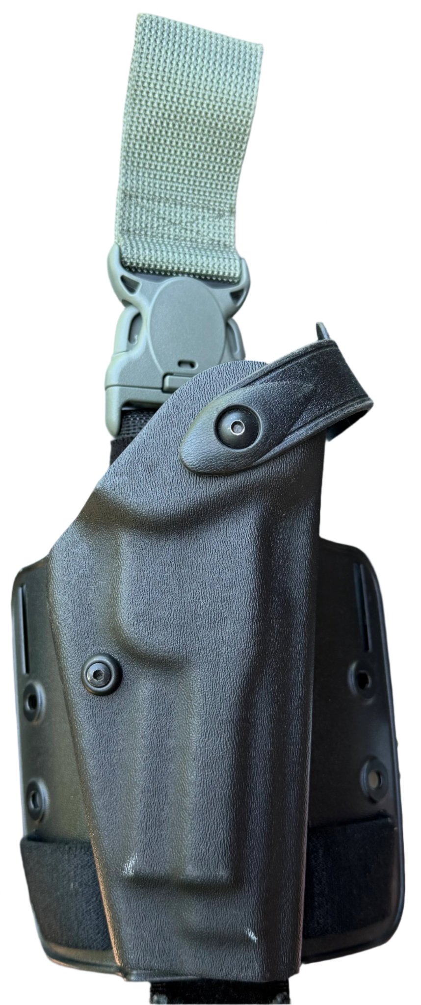 Safariland Black Leg Holster 6004-6 w Shroud & Leg Strap for Beretta 92 #BG1