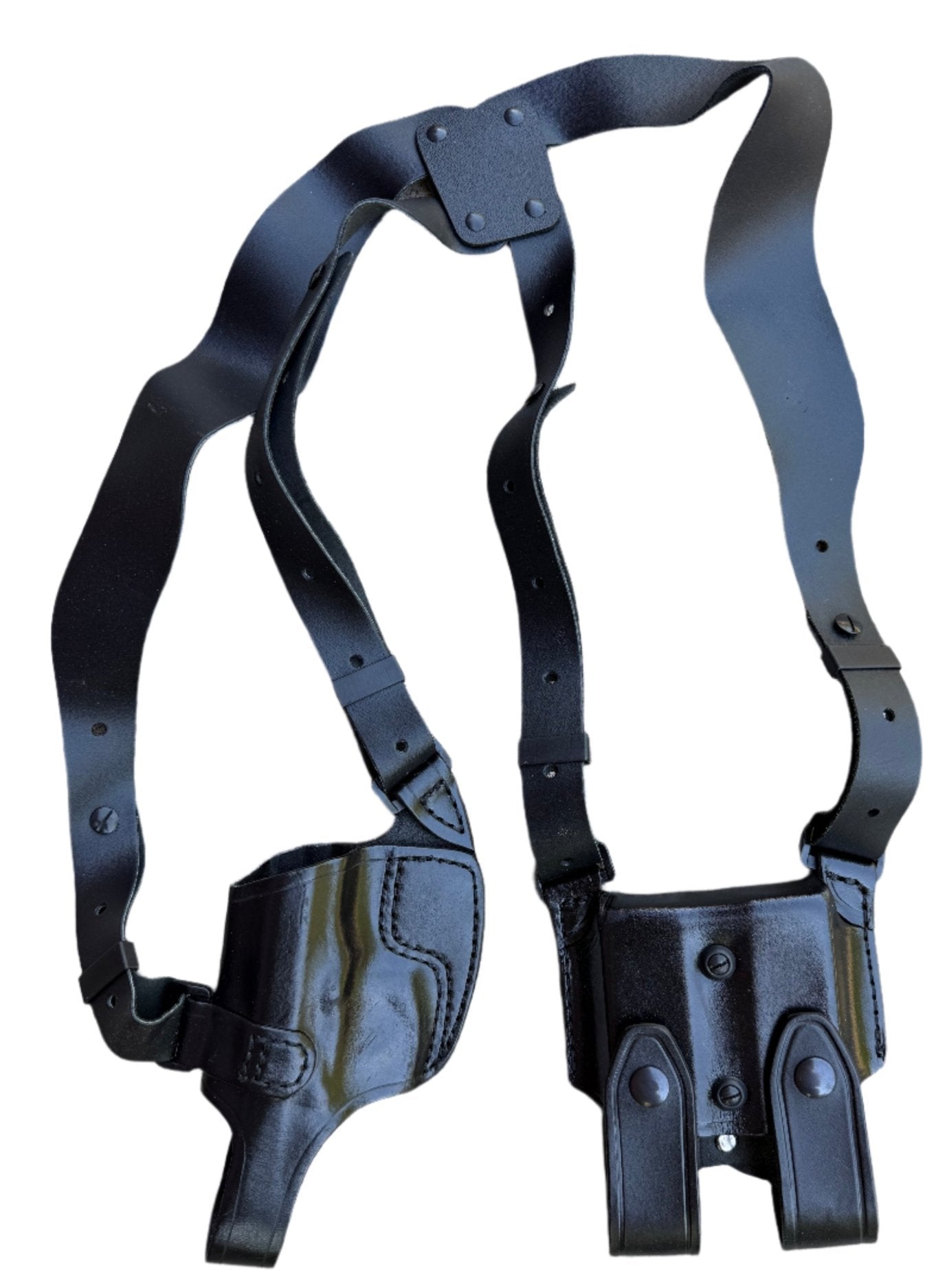 Aker Model 101M - 2, Leather Shoulder Holster Rig for Beretta 92F Mint - Bateleur Militaria