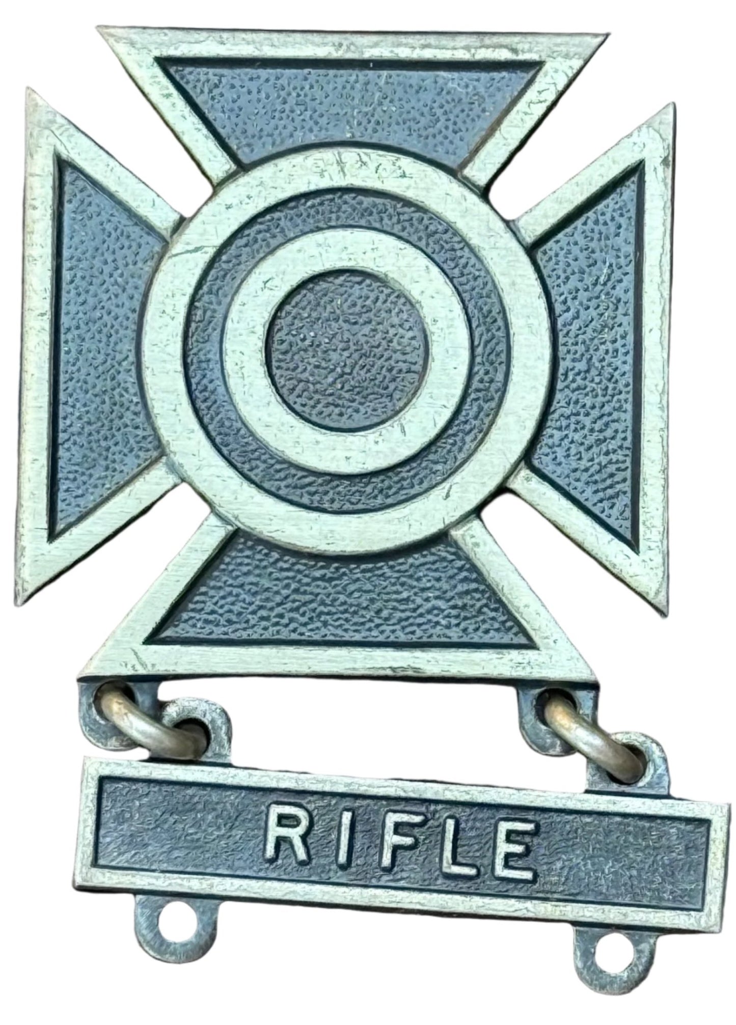 WW2 Sterling Silver Rifle Marksman Award Hallmarked - Bateleur Militaria