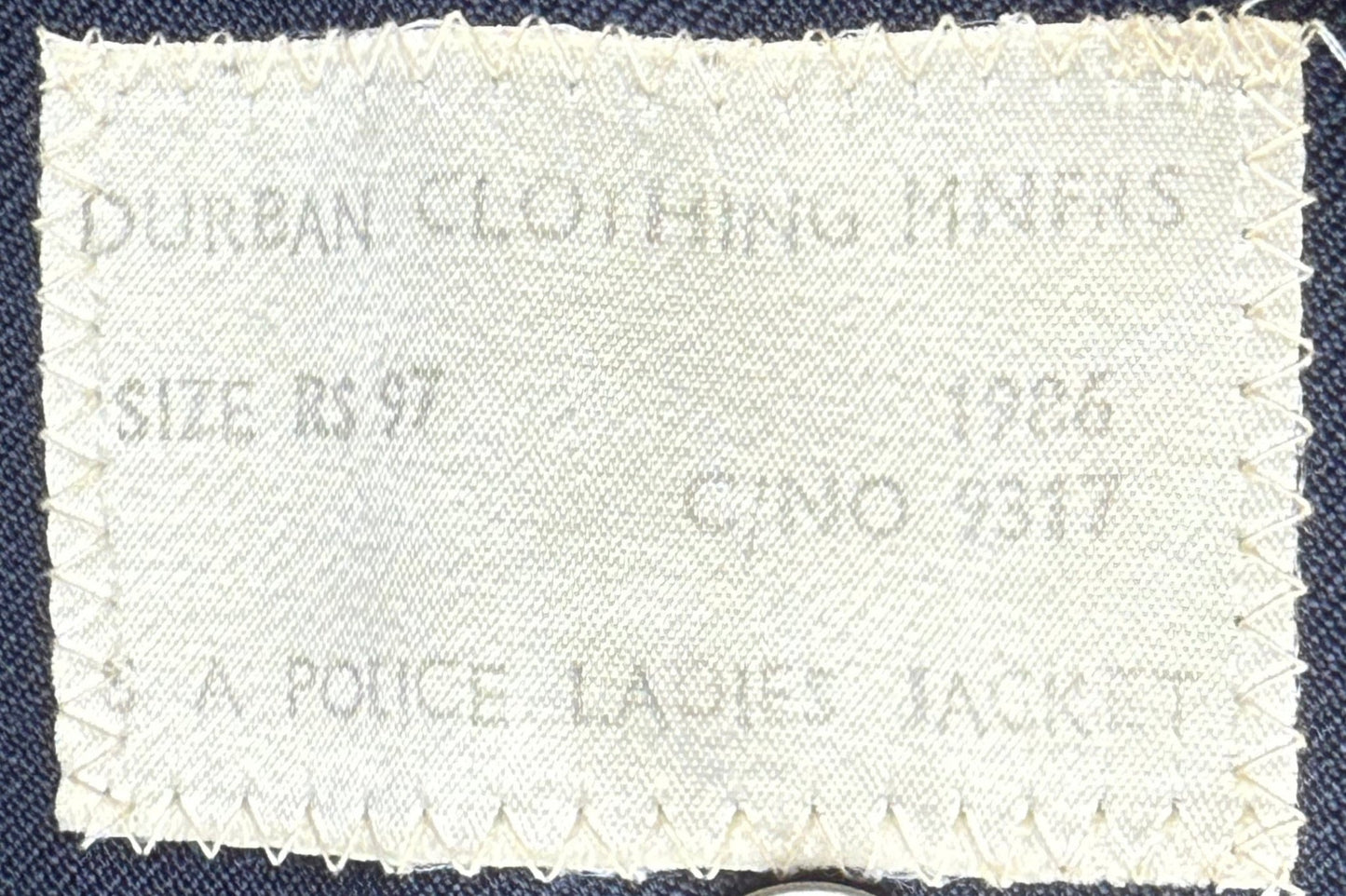 South Africa (SAP) Obsolete Police Woman's Tunic Badged Size 38" - Bateleur Militaria