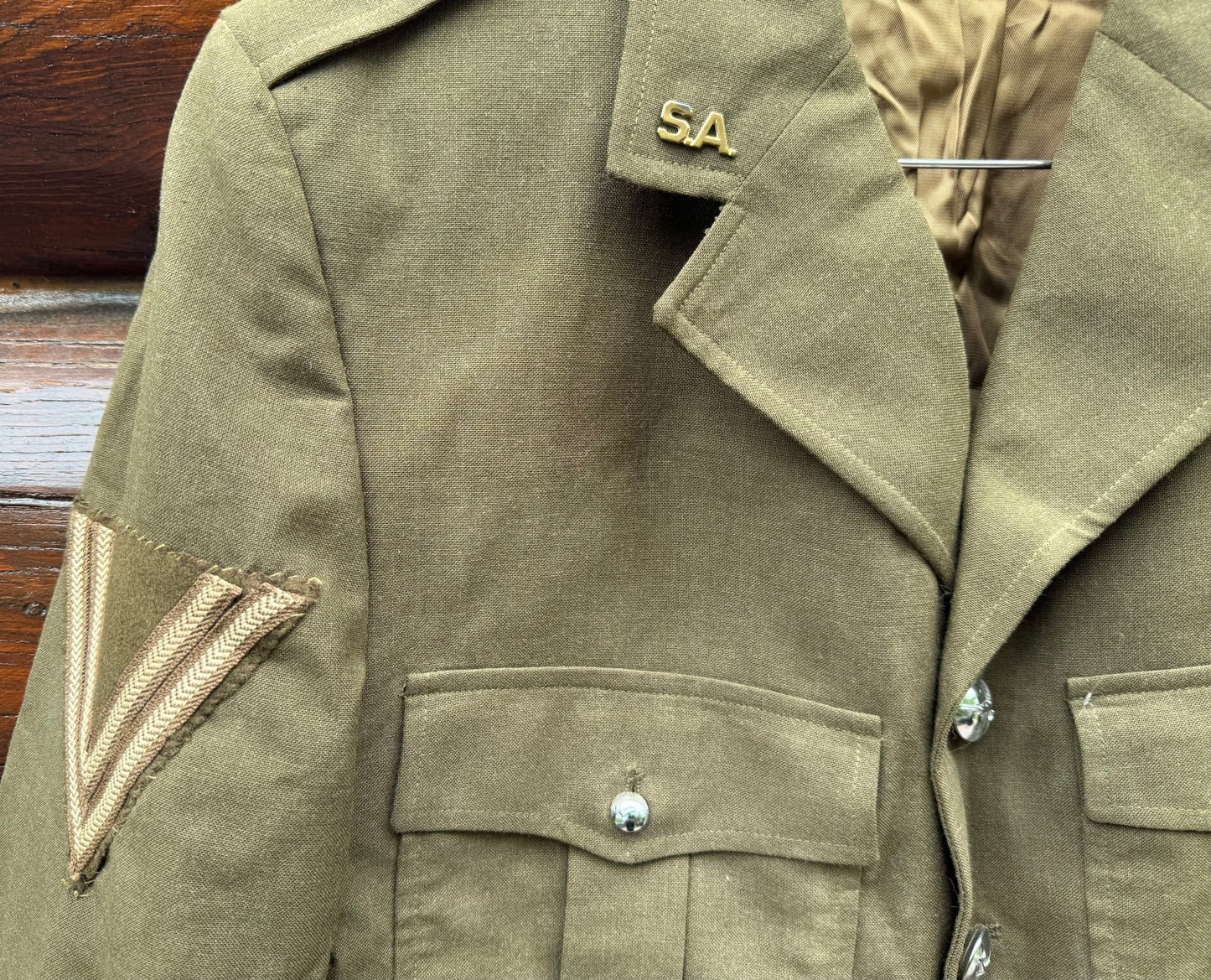 South Africa (SADF) Army Dress Uniform Tunic Badged Size Large - Bateleur Militaria