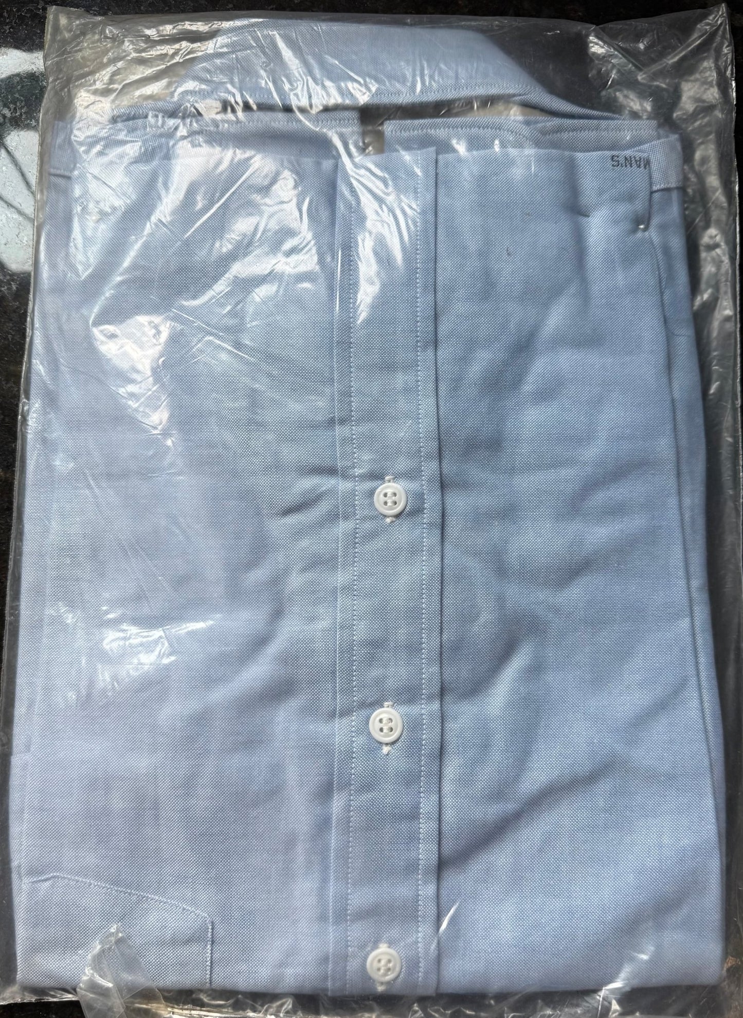 Rare US Air Force Men's Second Style Oxford Blue Dress Uniform Shirt Shade 126 NIP - Bateleur Militaria