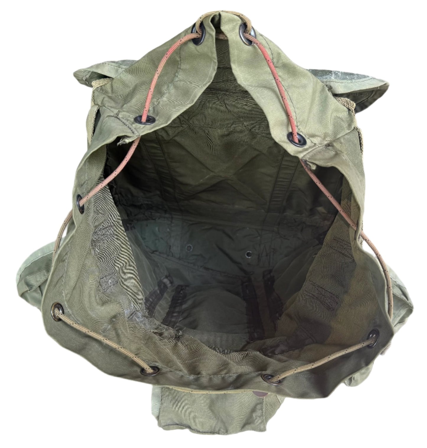 Vintage Vietnam War 1968 US Army Nylon Tropical Rucksack W/ Frame Green - Bateleur Militaria