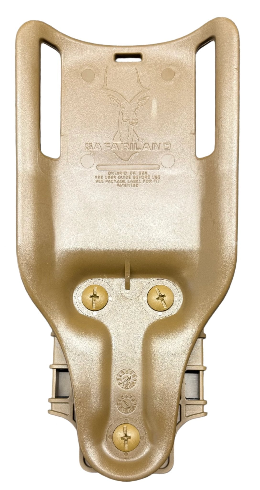 Safariland Military Tan 6075UBL MS22 Low Ride UBL Belt Adapter w QLS Quick Detach - Bateleur Militaria