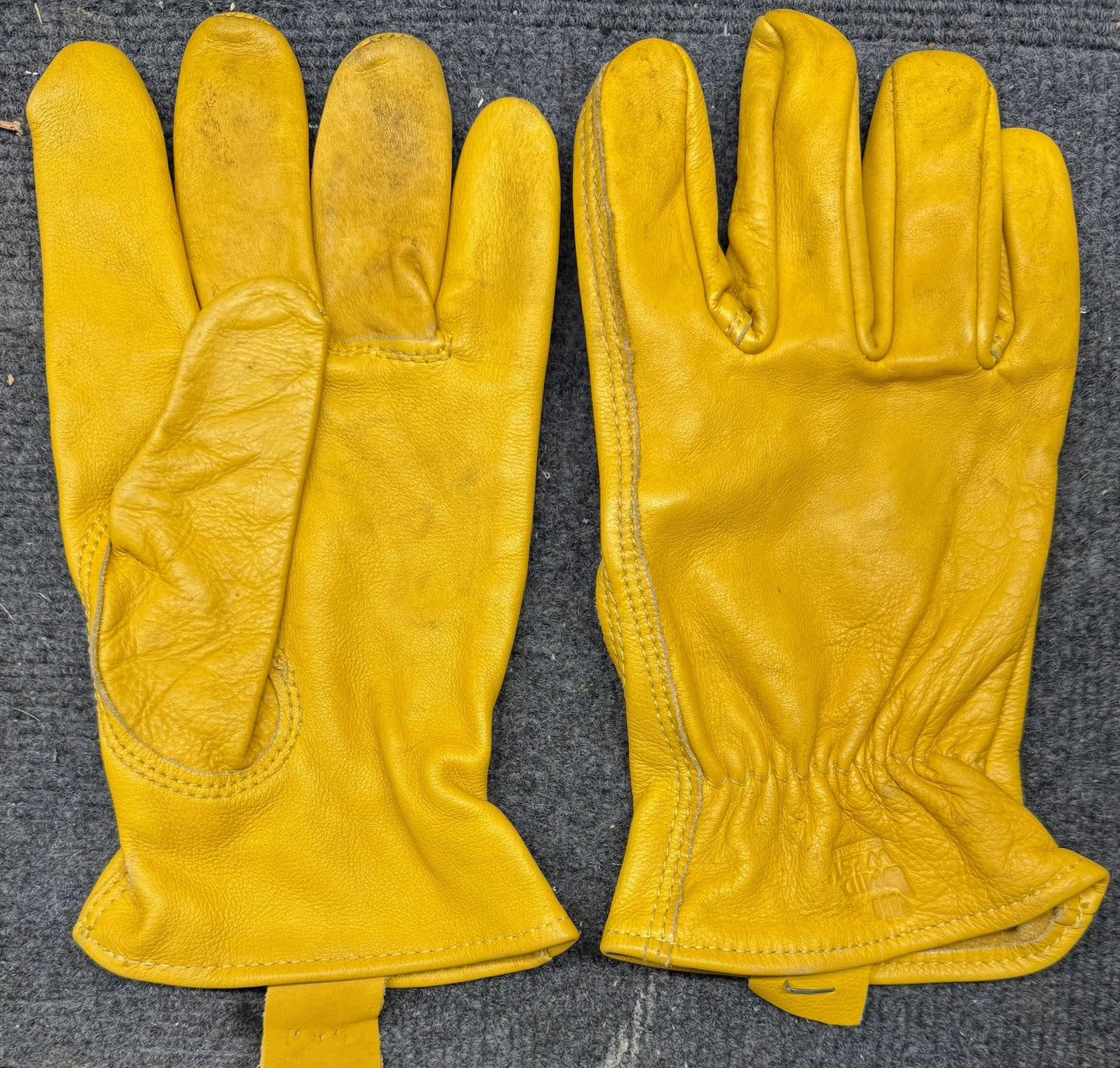 Midwest Cow Hide Work Gloves Mint XL - Bateleur Militaria