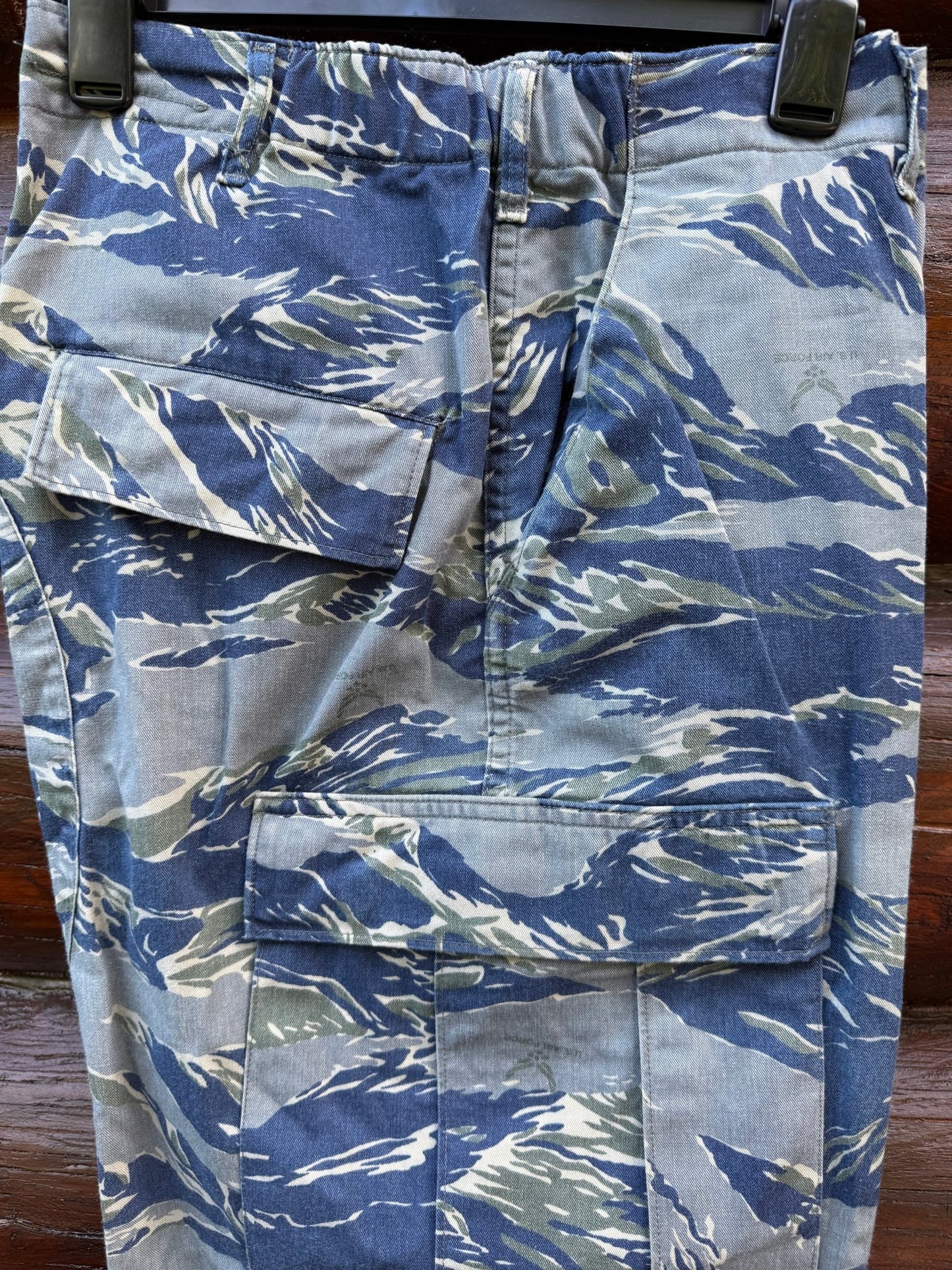 Ultra Rare USAF Experimental Blue Tiger Stripe uniform TrousersType II (34") - Bateleur Militaria