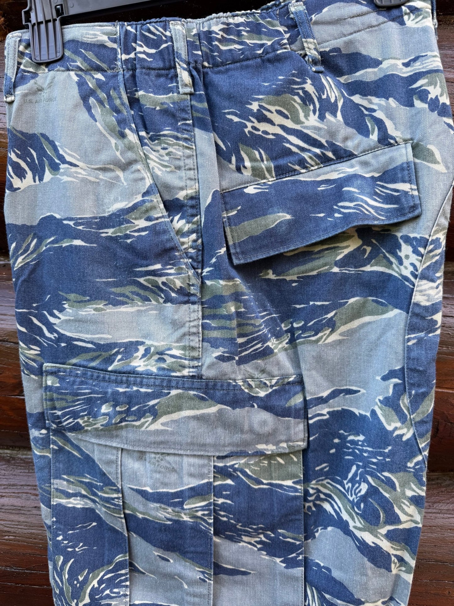 Ultra Rare USAF Experimental Blue Tiger Stripe uniform TrousersType II (34") - Bateleur Militaria