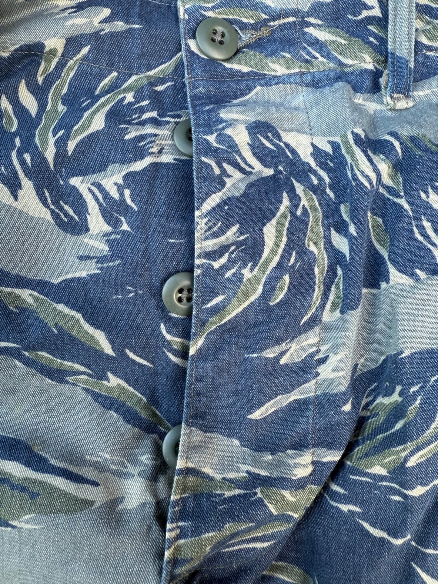 Ultra Rare USAF Experimental Blue Tiger Stripe uniform TrousersType II (34") - Bateleur Militaria