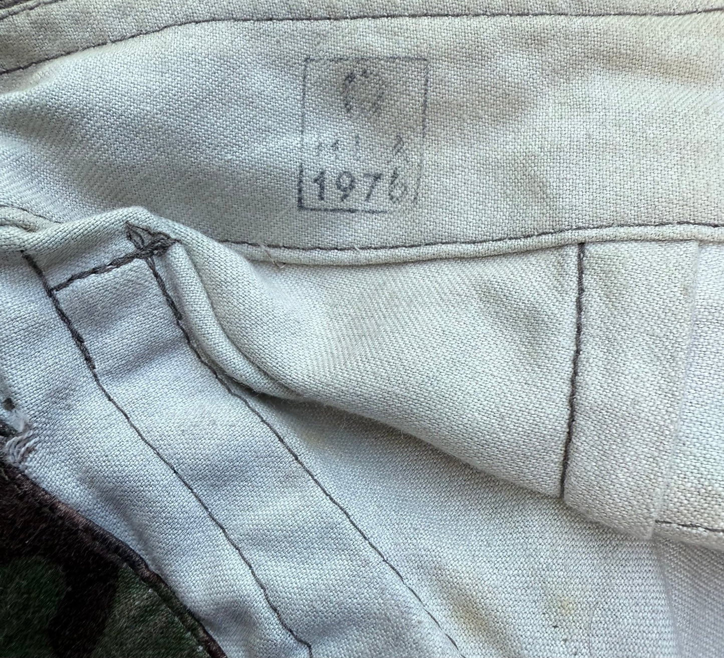 Vintage Military Pants 32/26 Austrian Pea Dot KAZ 57 Camouflage Combat Trousers - Bateleur Militaria