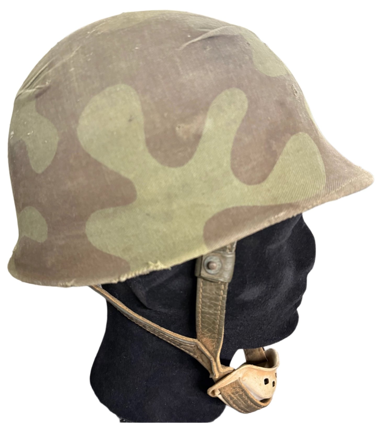 South Africa (SADF) Special Forces (Recce) Training Helmet (West German) with Camo Cover