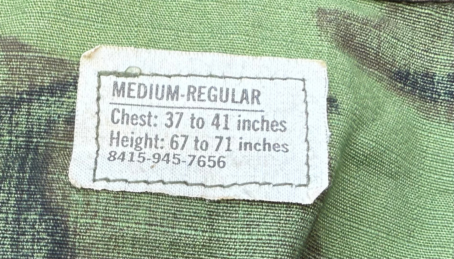 US Vietnam ERDL Green Dominant Lowland Camo Coat, Trousers & Hat Set