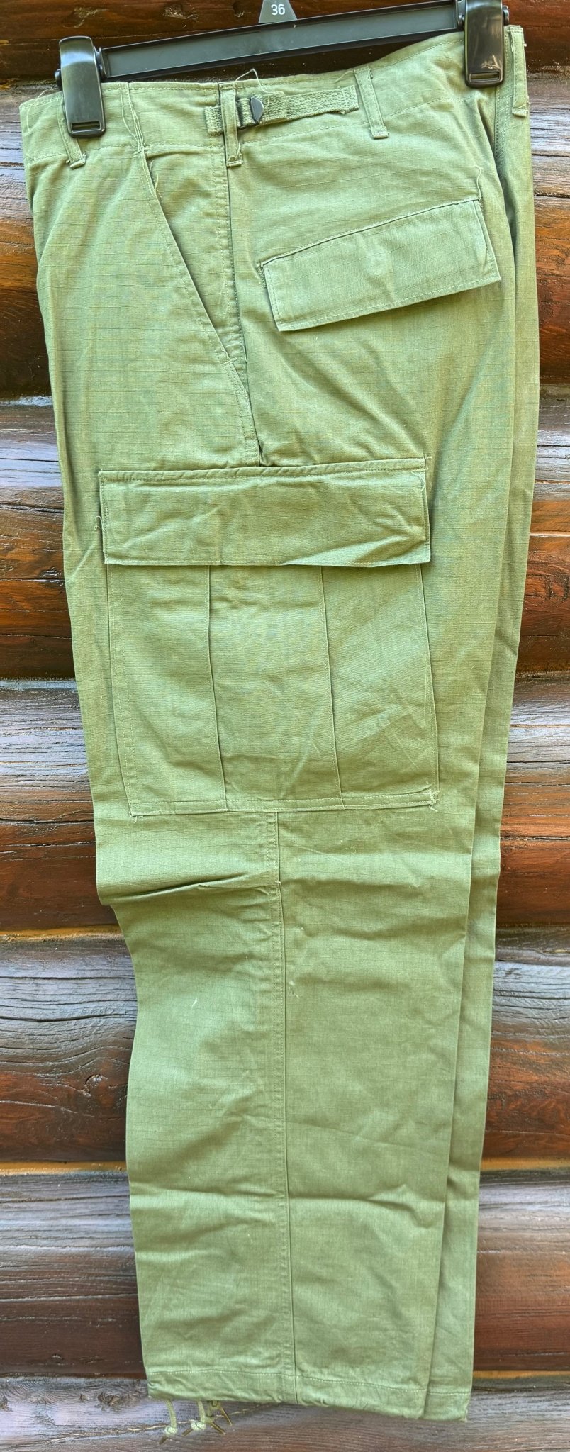 US Vietnam OG-107 Wind Resistant Rip Stop Poplin Cargo Pants Size Small #3