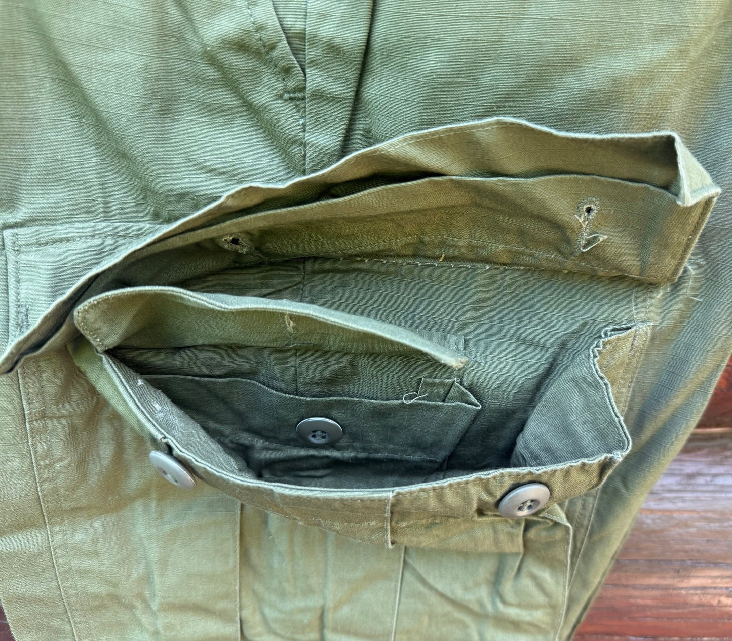 US Vietnam OG - 107 Wind Resistant Rip Stop Poplin Cargo Pants Size Small 5 - Bateleur Militaria