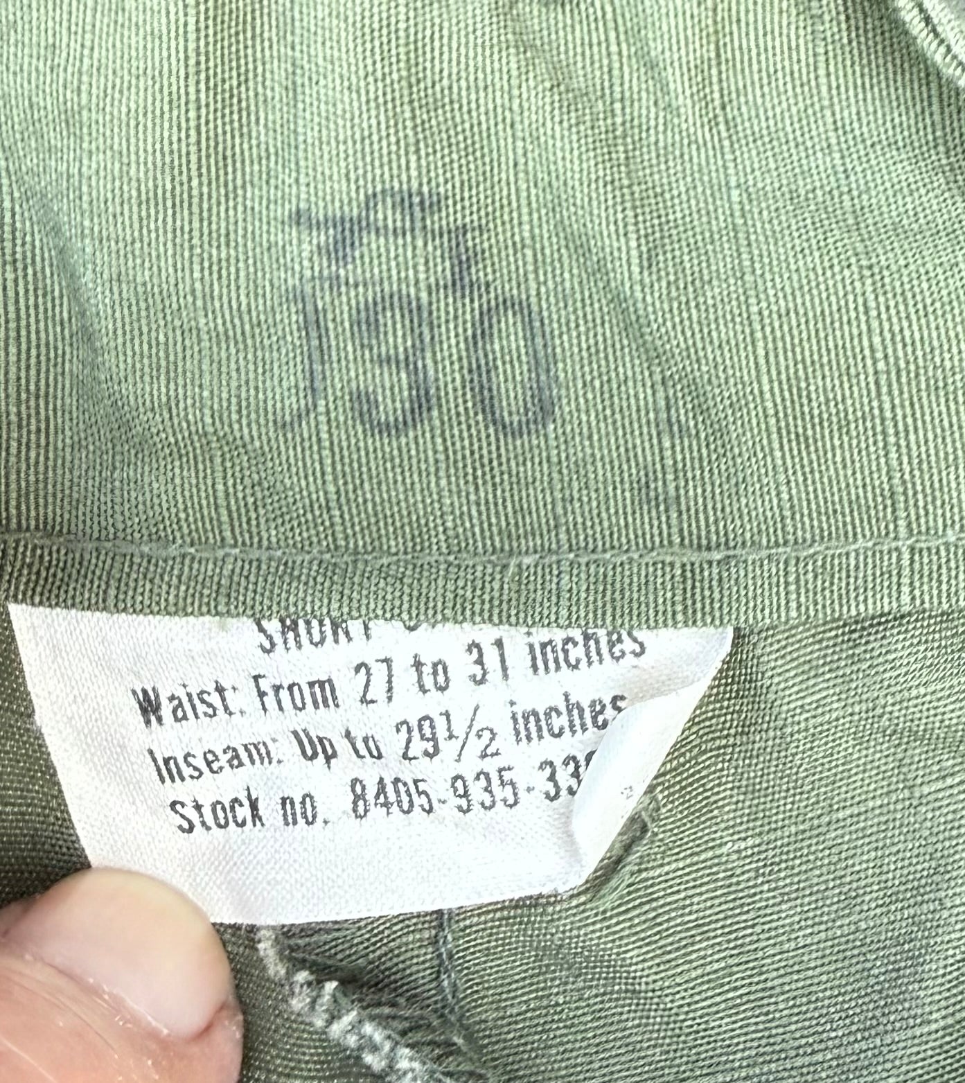 US Vietnam OG - 107 Wind Resistant Rip Stop Poplin Cargo Pants Size Small 5 - Bateleur Militaria