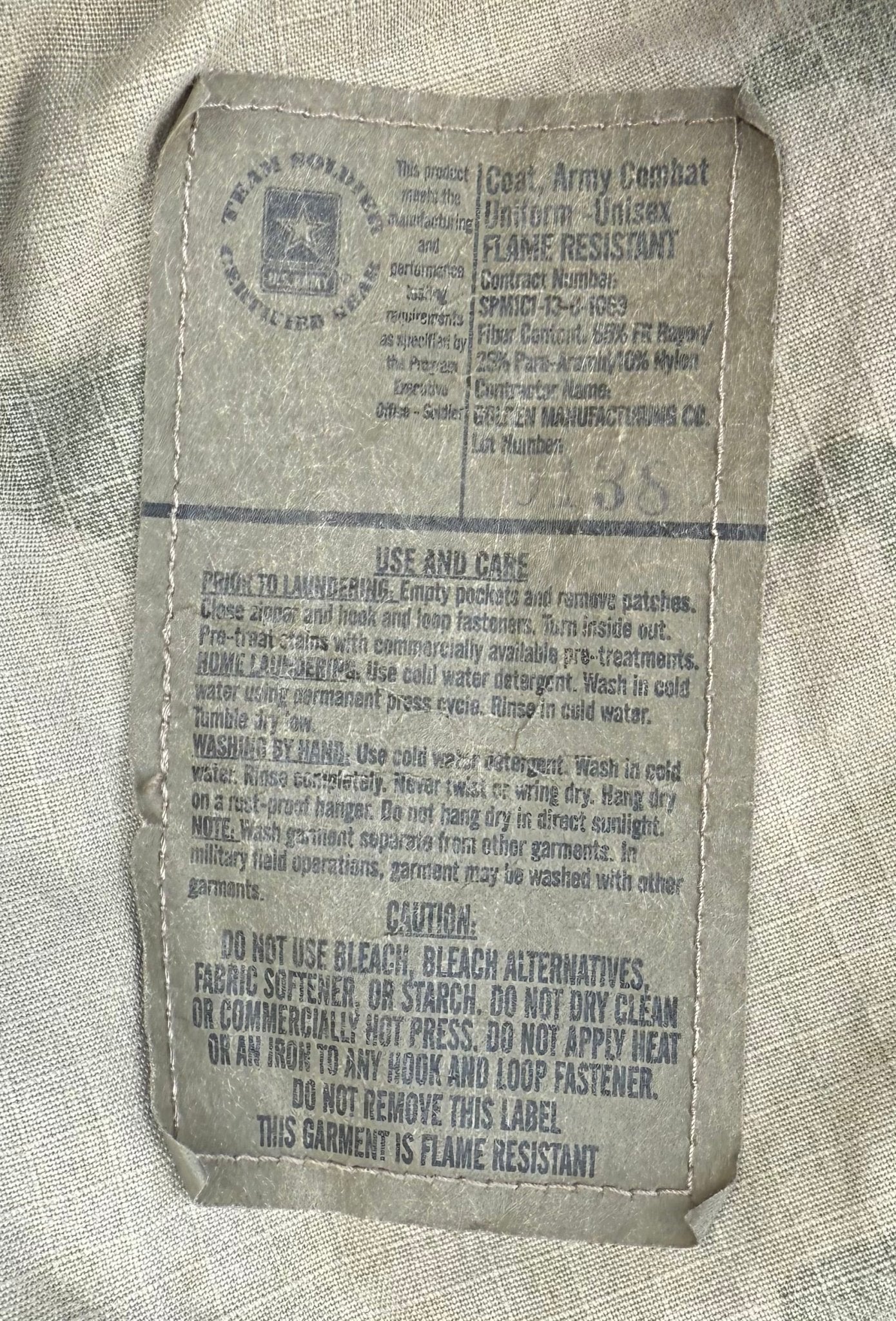 US Army Special Forces Multicam Coat M/S