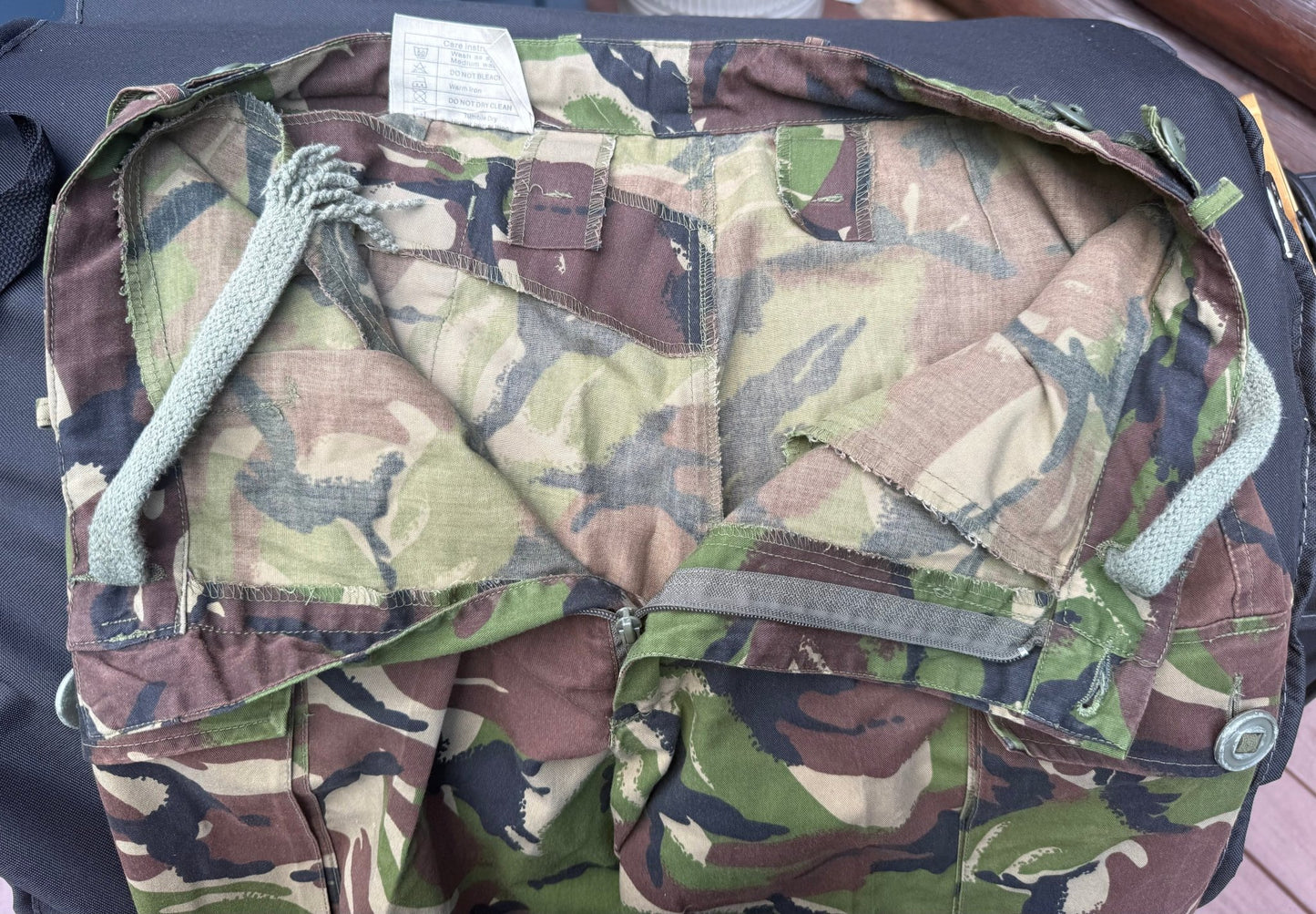 Vintage British Military Pants Adult 85/88/104 Temperate Camo Combat Trousers 34" - Bateleur Militaria
