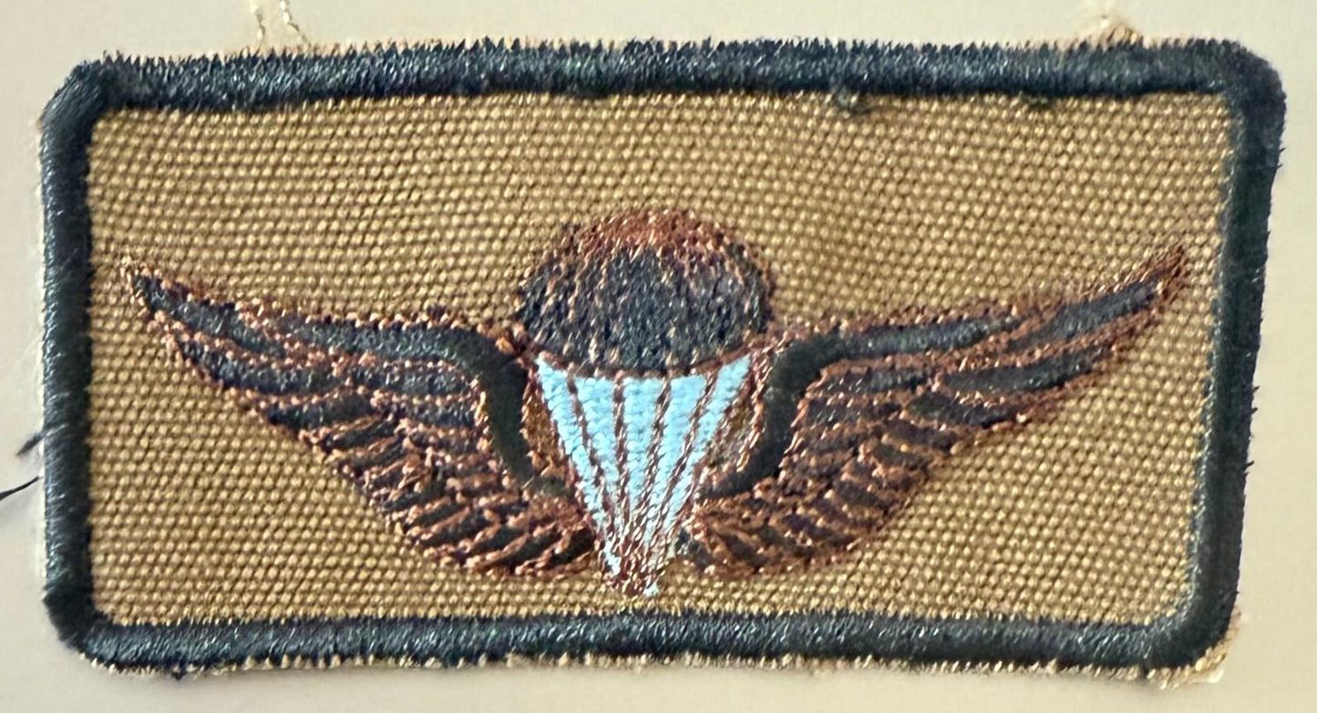 South West Africa (SWATF) Parachute Jump Wings Brown Lines Variant - Bateleur Militaria