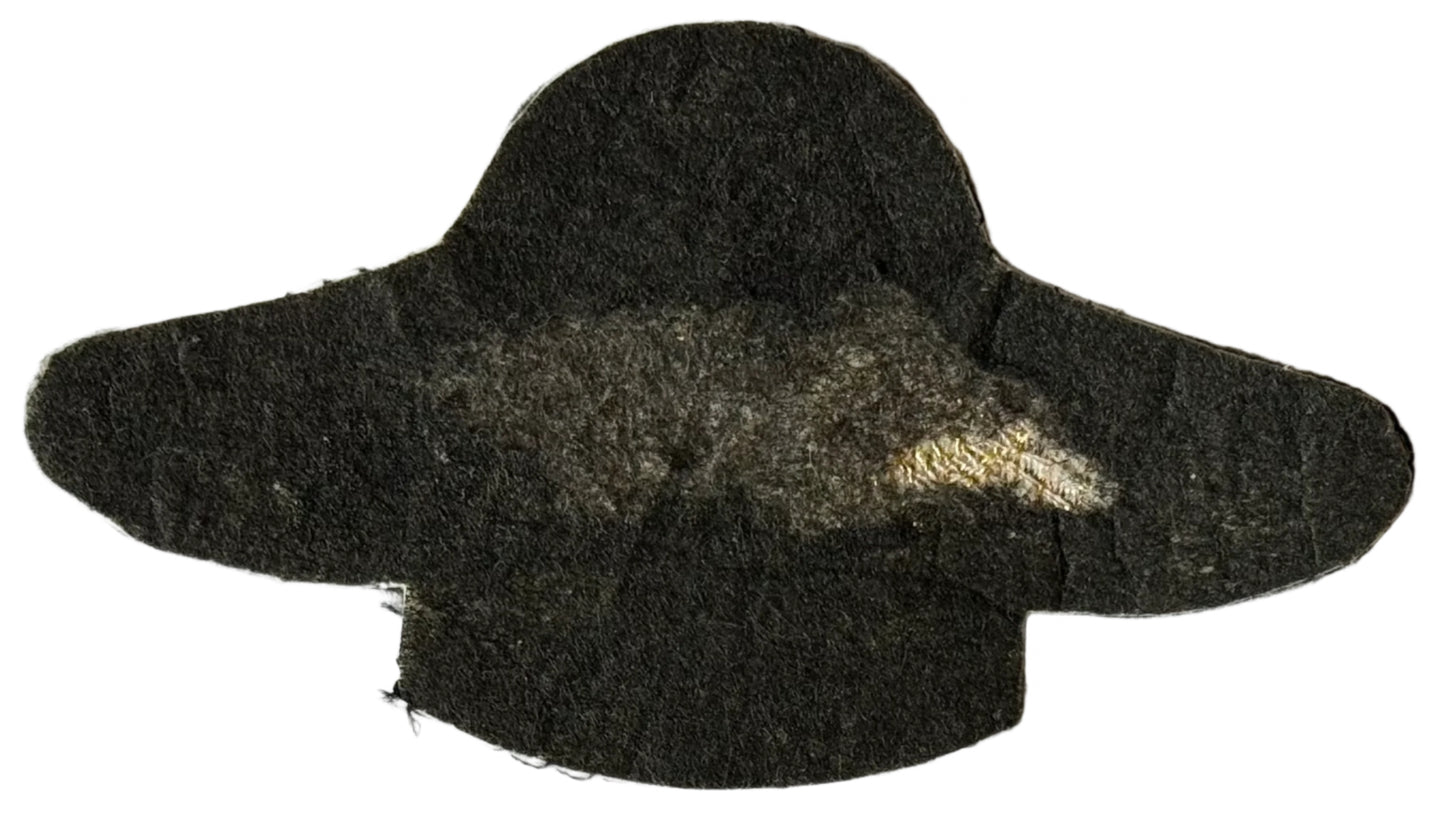 Swaziland Basic Parachutist Wing Brown & Gold on Black Felt - Bateleur Militaria
