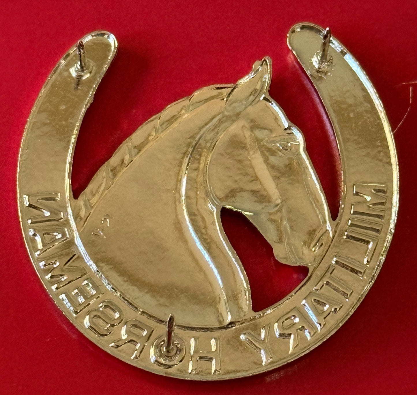 US Army Military Horseman Badge Blouse Size Mirror Finish Vanguard - Bateleur Militaria