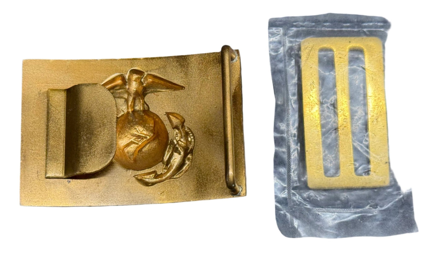 USMC Senior NCO White Dress Blues Buckle 3 - Bateleur Militaria