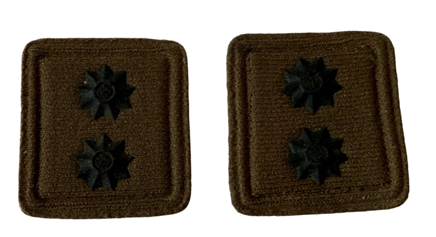 South Africa (SANDF) Nutria Collar Rank 1st Lieutenant Set of 2 - Bateleur Militaria