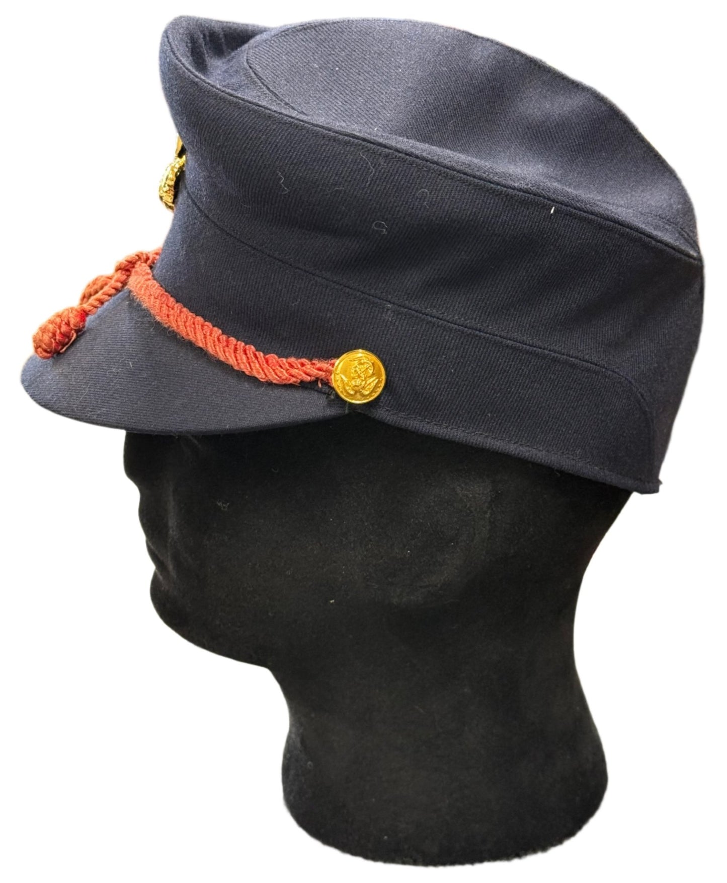 Vintage USMC Enlisted 1st Issue Dress Blue Uniform Women's Cap 1952 - 1977 1 - Bateleur Militaria