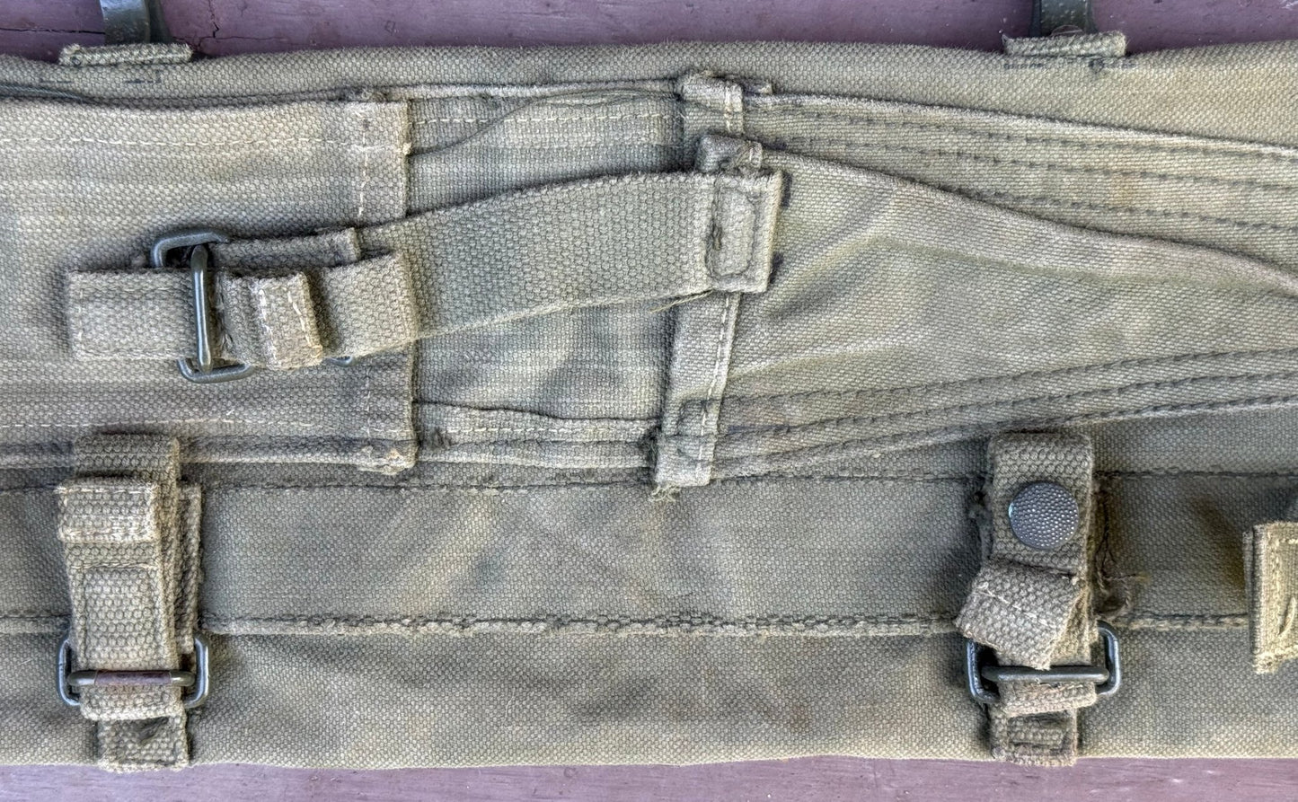 South Africa (SADF) Original P61/64 Webbing Yolk Green Named