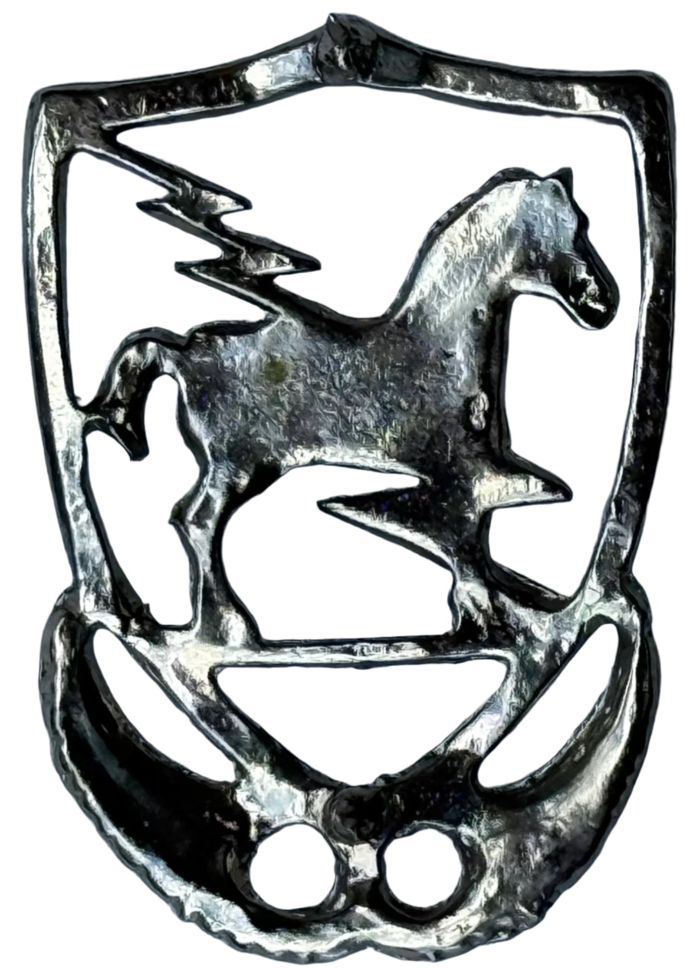 US Army 10th Special Forces Trojan Horse Beret Badge 1950's (Collectors Copy)