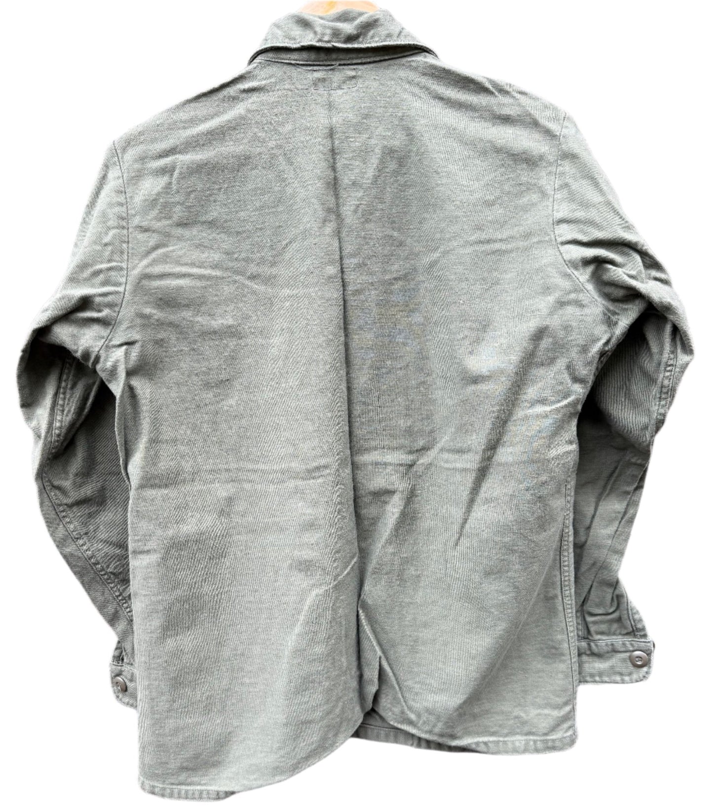 US Army P64 Utility Shirt Sateen OG107 Vietnam Named & Dated 1974 M - Bateleur Militaria