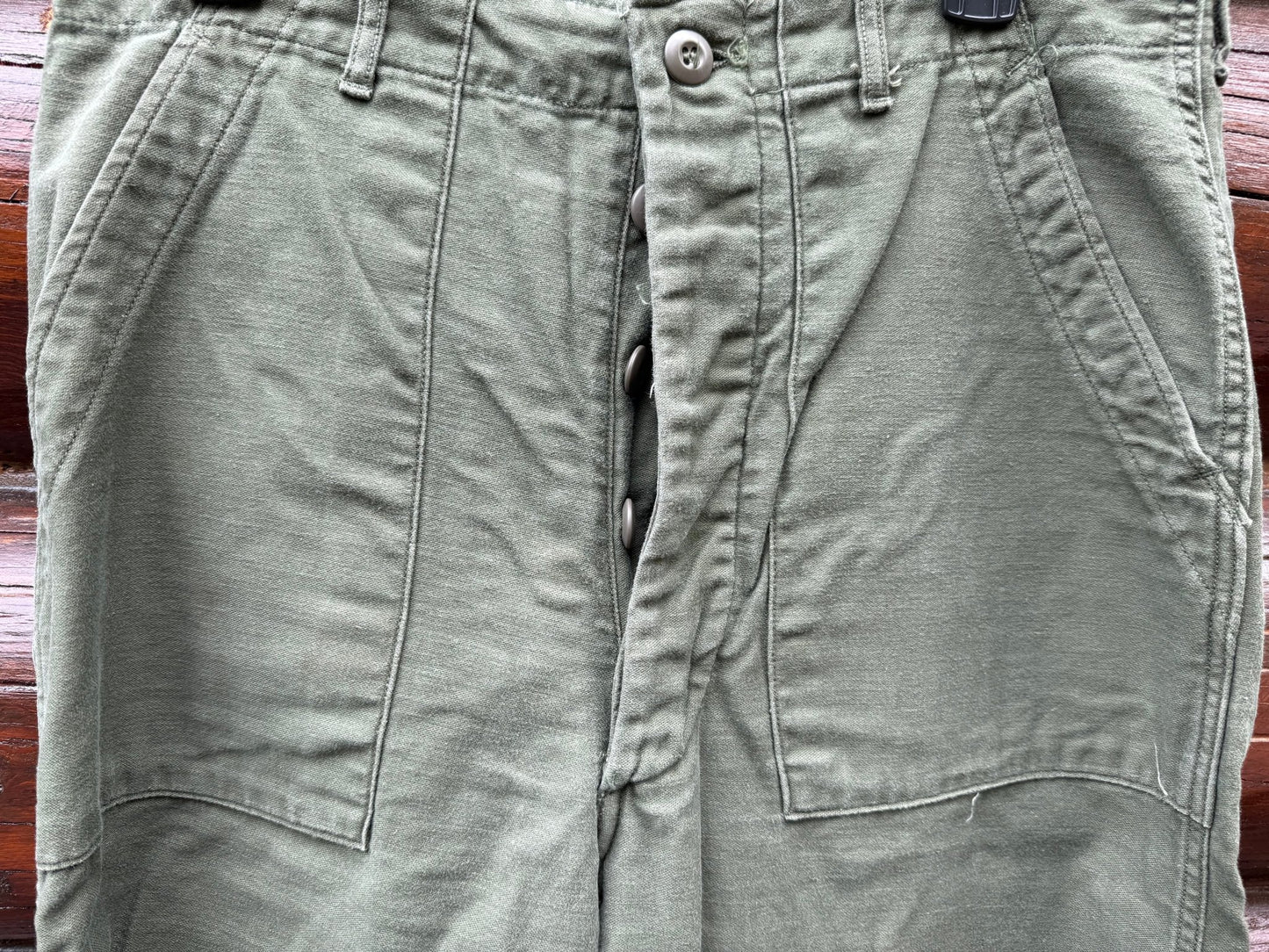 US Army Utility Trousers Sateen OG107 Vietnam Dated 1975 Size 32x33