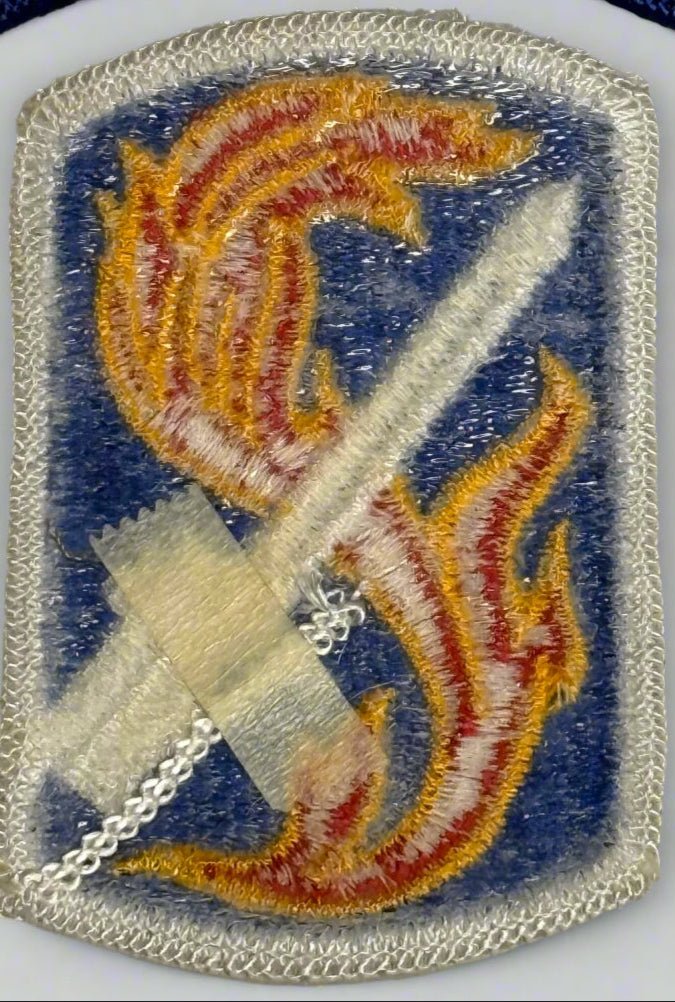 US Army 198th Infantry Brigade SSI/Patch Color Merrowed Edge - Bateleur Militaria