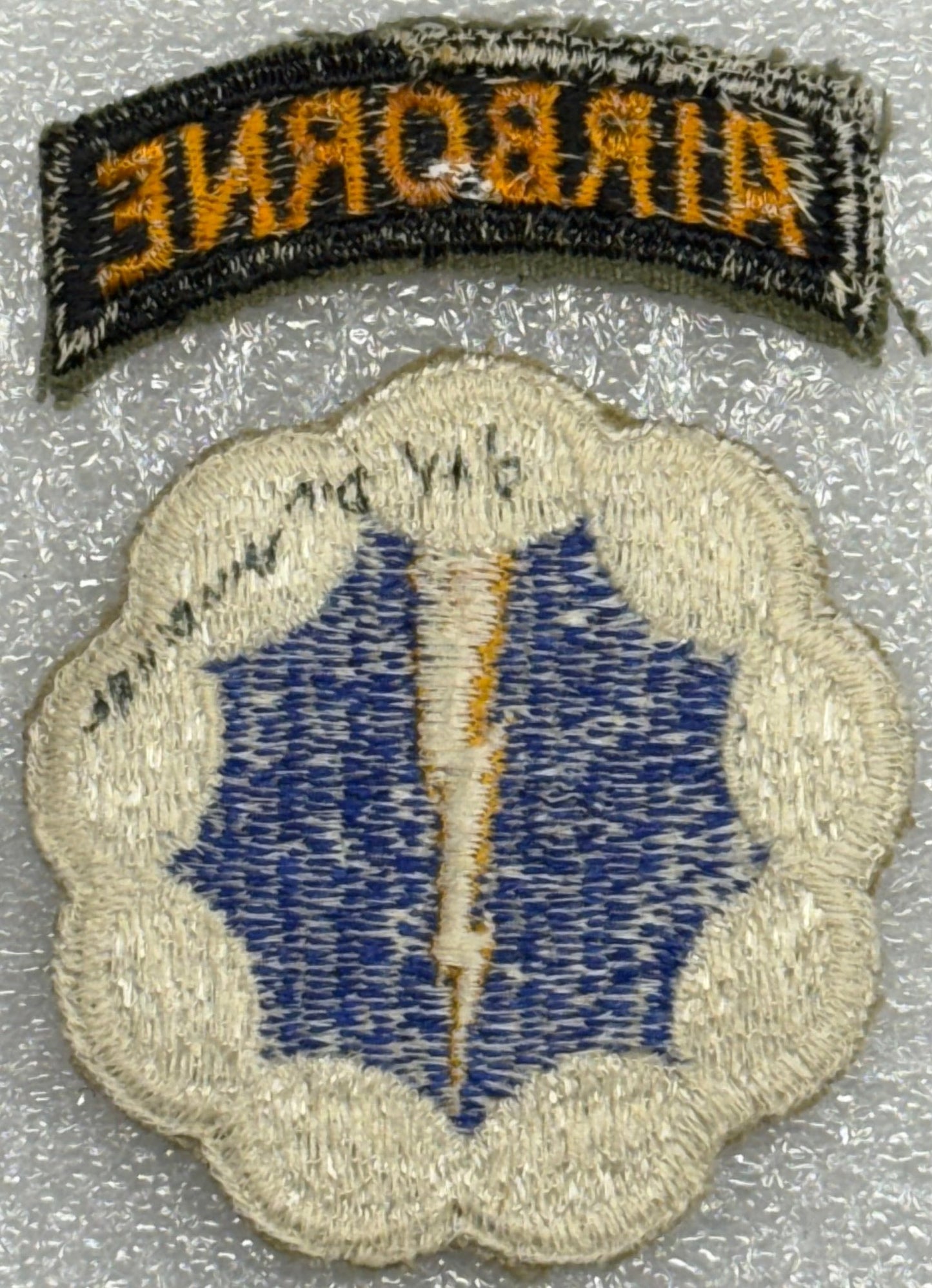 US Army 9th Airborne Division (Phantom) Color SSI/Patch Cut Edge (July 5 1944) NO GLOW - Bateleur Militaria