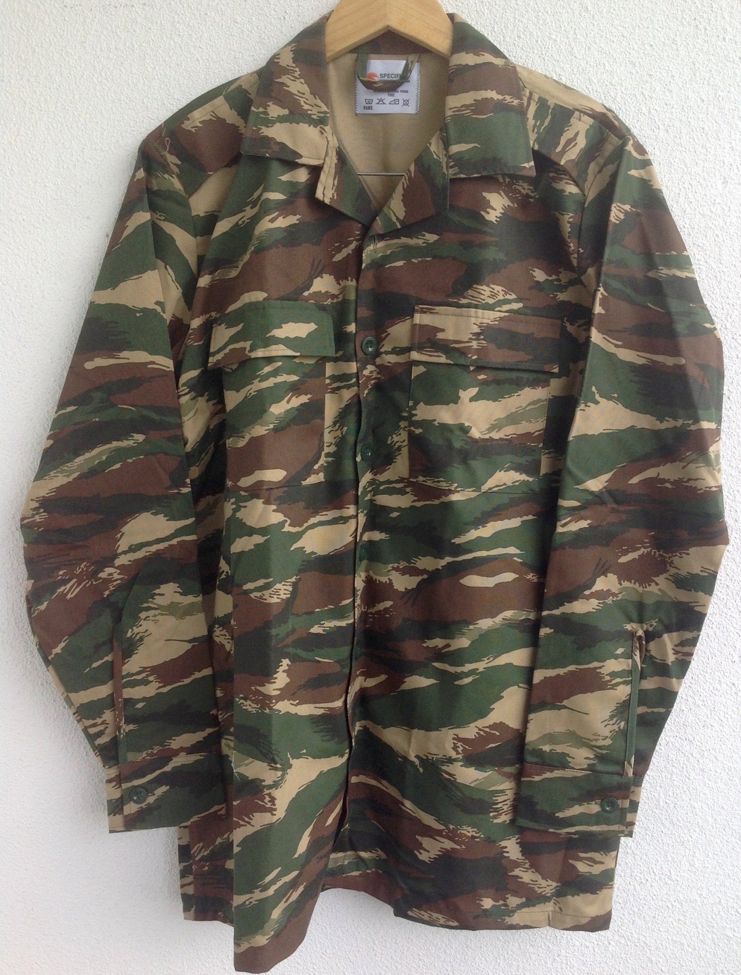 Namibia Tiger Stripe Camo L/Sleeve Shirt Size 112/44 Mint