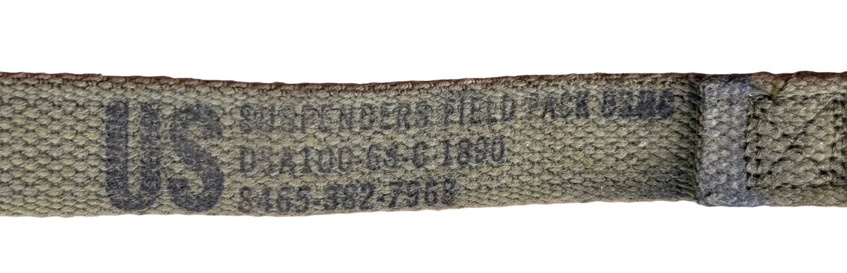 USMC Vietnam M1945 Suspenders Mint - Bateleur Militaria