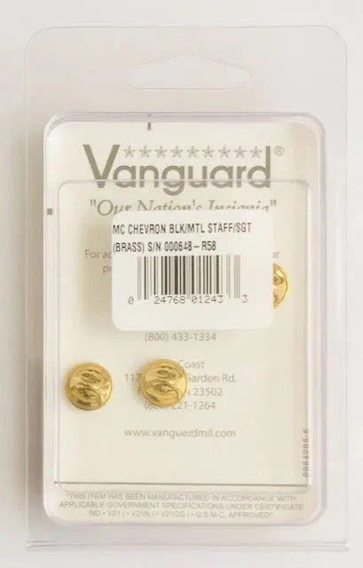 USMC Sergeant Major Subdued Collar Rank Insignia Set - Bateleur Militaria