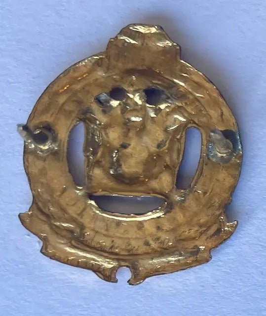 South Africa Railway Police (SARP) Collar Badge Officer Gilt - Bateleur Militaria