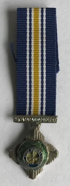 South Africa Police Cross for Bravery Silver Miniature