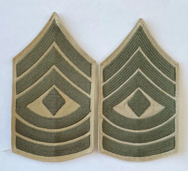 USMC First Sergeant Khaki Service Dress Chevrons Set - Bateleur Militaria