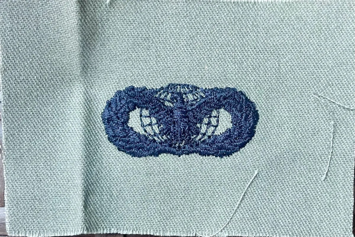 US Air Force Basic Force Protection Breast Badge ABU Grey