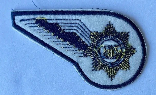 South Africa Police Navigator Wings on Blue Large - Bateleur Militaria