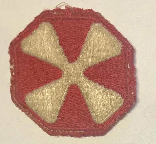 US 8th Army WW2 Patch Cut Edge #1