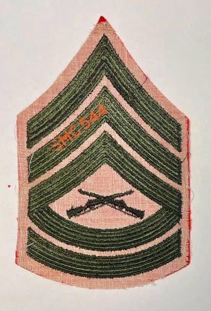 USMC Gunnery Sergeant Chevron Embroidered on Felt Service Dress Single - Bateleur Militaria