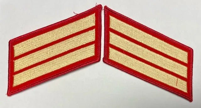 USMC 12-Year Service Stripes Full Dress Set of 2
