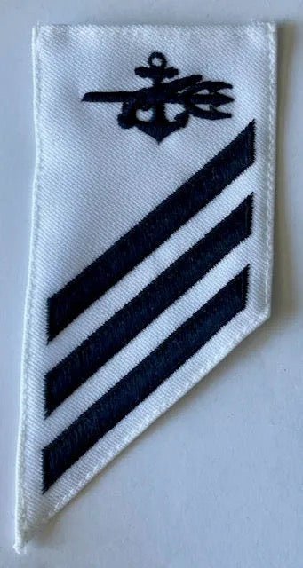 U.S. Navy E-3 Combo Rate: SO Special Warfare Operator on White Cotton Single