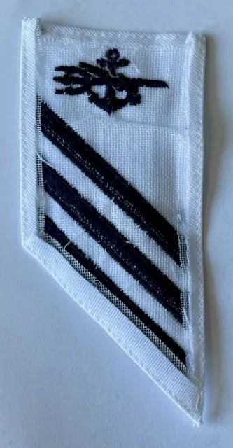 U.S. Navy E - 3 Combo Rate: SO Special Warfare Operator on White Cotton Single - Bateleur Militaria