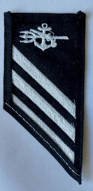 U.S. Navy E - 3 Combo Rate: SO Special Warfare Operator on Blue Serge Single - Bateleur Militaria